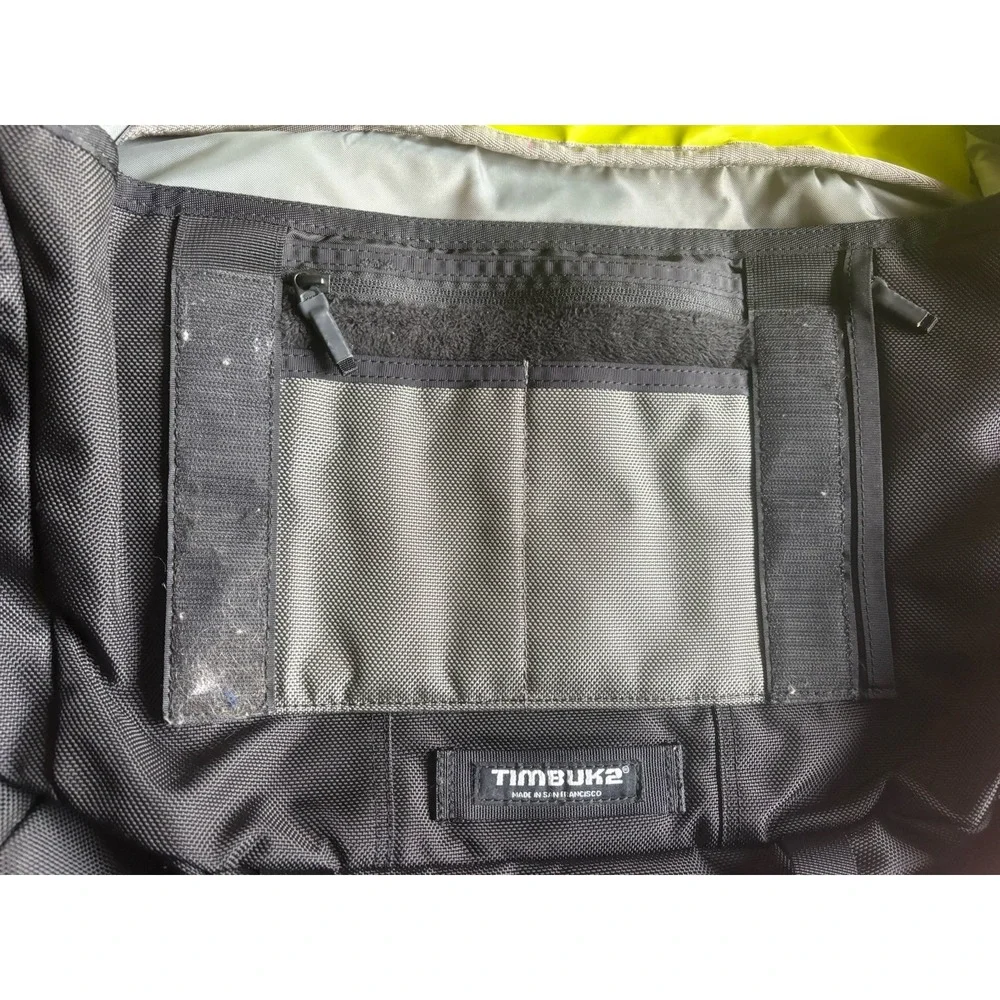 Vintage Timbuk2 Black Gray Rare Design Large Messenger Carry Bag-See Description